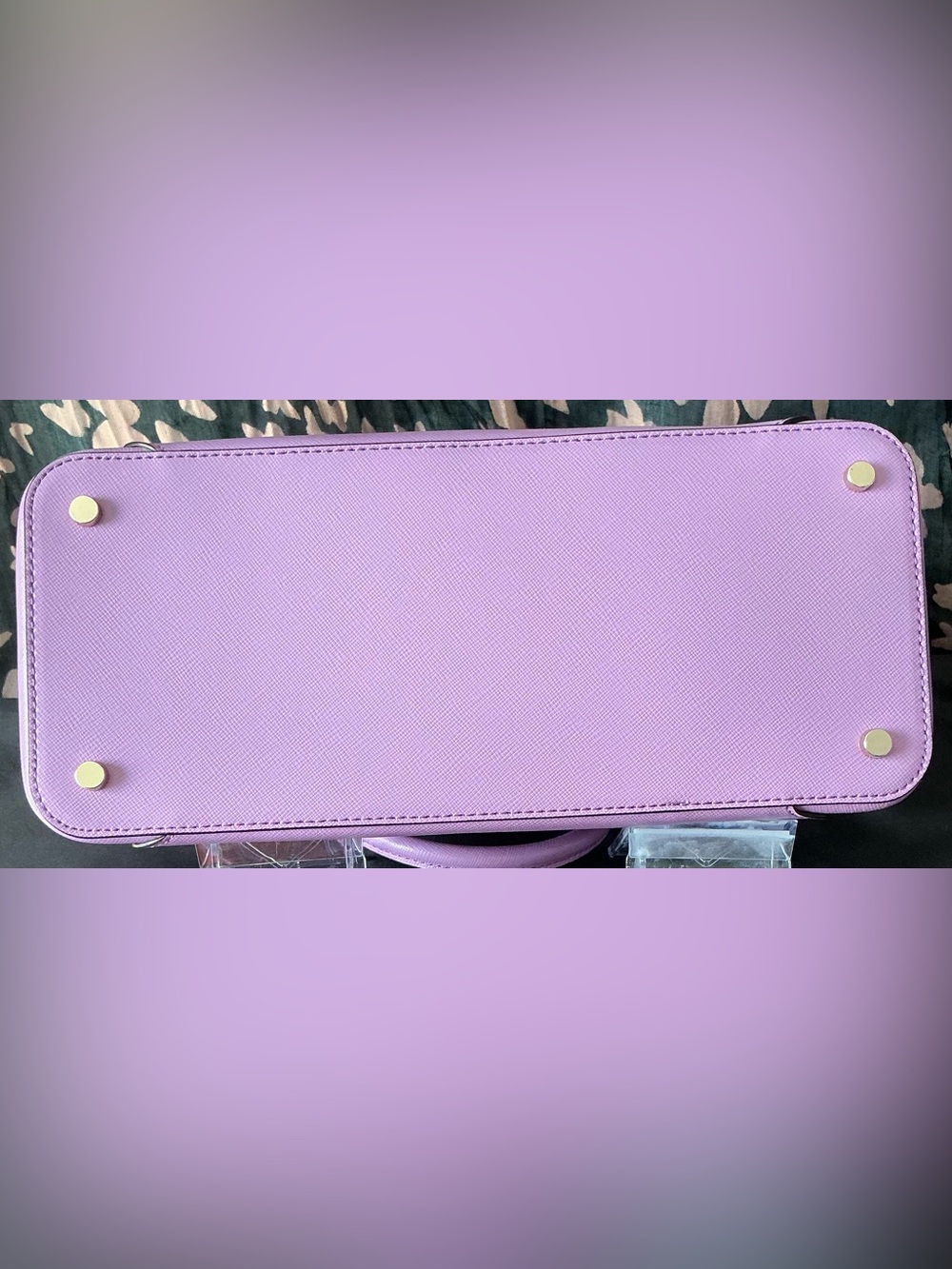 kate spade Louise Dome Satchel in Lilac Saffiano Leather - Picture 6 of 12